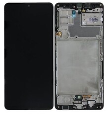 LCD Incell For Galaxy A42 Black With Frame Not Original White Box