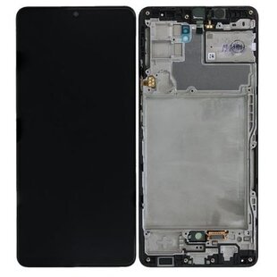 LCD Incell For Galaxy A42 Black With Frame Not Original White Box