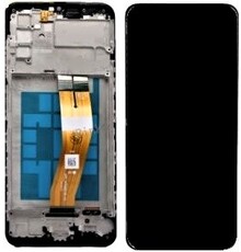 LCD Incell For Galaxy A03S Black With Frame Not Original White Box