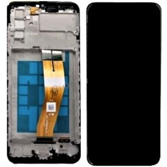 LCD Incell For Galaxy A03S Black With Frame Not Original White Box