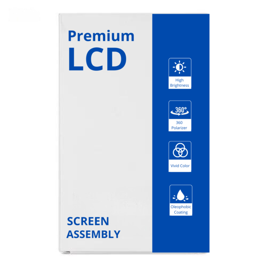 LCD Oled For Galaxy A50 Black With Frame Not Original White Box