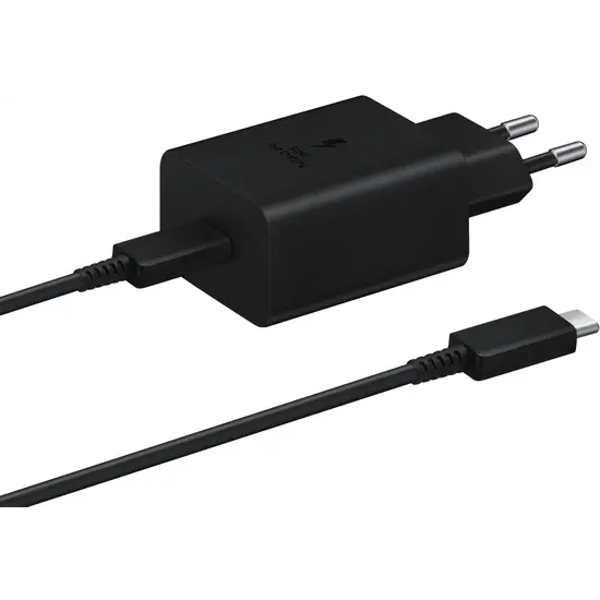 Samsung Adaptador de energia de 45 watts com cabo USB-C EP-T4511XBEGEU - Pacote de serviço