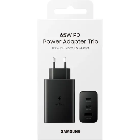 Samsung Power Adapter 65Watt Charger Trio EP-T6530NBEGEU Service Pack