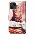 GREEN ON 3D Print Wallet Case Basket Cat Galaxy A55