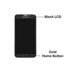 LCD Samsung Galaxy S5 Mini G800F GH97-16147D Black-Gold Service Pack