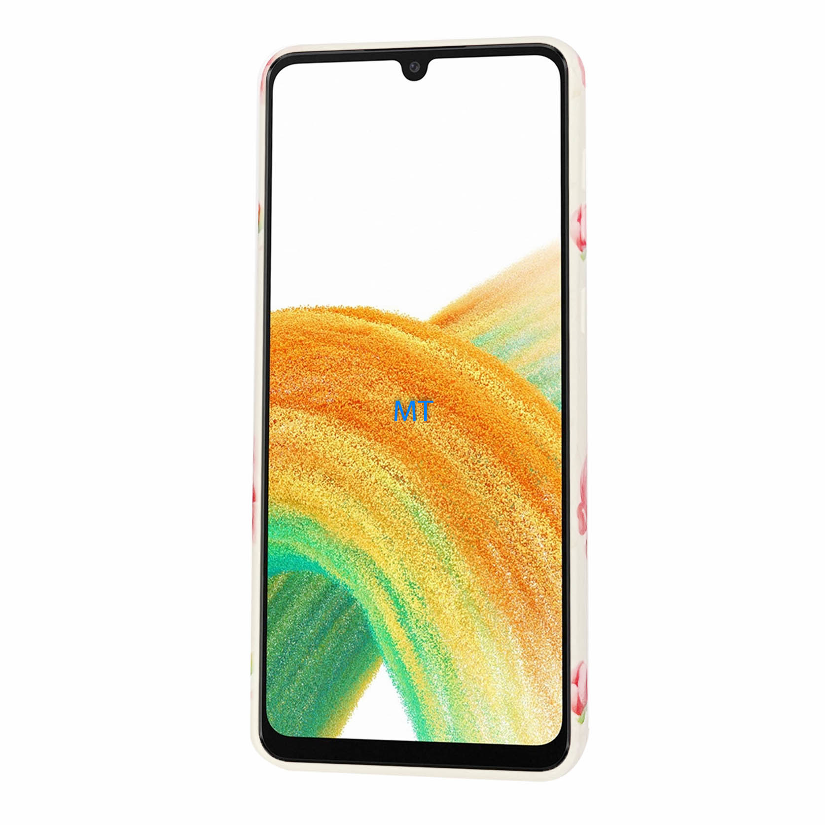 GREEN ON TPU Print Pink Flower Galaxy A16, foto 2 van 4