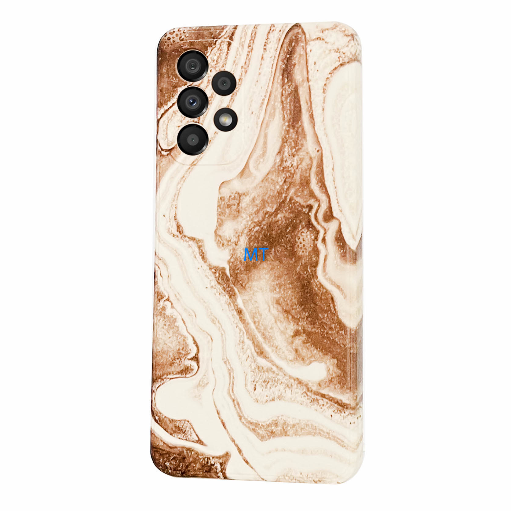 GREEN ON TPU Print Brown Marble Galaxy A16