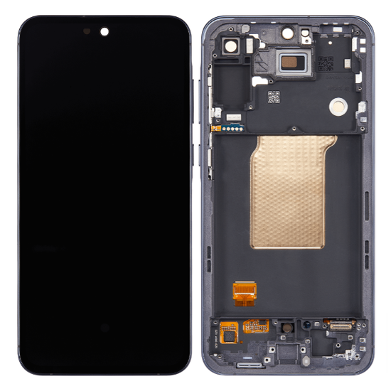 LCD InCell For Galaxy A55 Black With Frame Not Original White Box