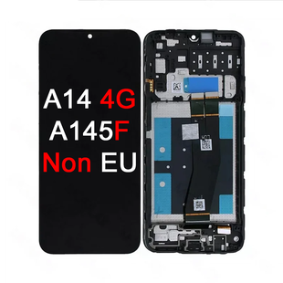 LCD Incell For Galaxy A14 4G A145F Black With Frame Not Original White Box NON EU