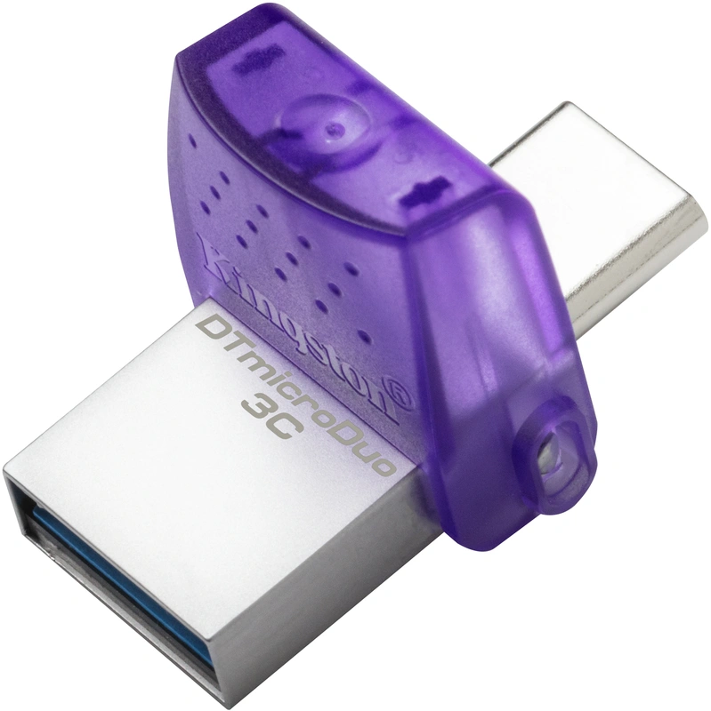 DataTraveler microDuo 3C 256GB USB3.2 200MB/s USB-A Type-C Kingston, foto 3 van 4