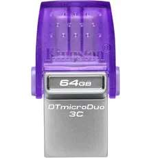 DataTraveler microDuo 3C 64GB USB3.2 200MB/s USB-A Type-C Kingston
