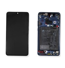 LCD With Frame Huawei Ascend Mate 20 Lite 02352GTT + Battery Blue Service PacK