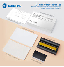 SUNSHINE C1 Photo printer sticker set paper