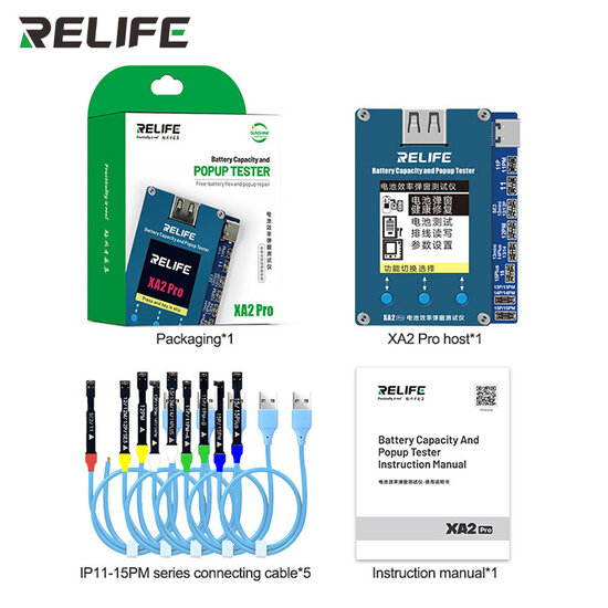 RELIFE XA2 Pro Battery Capacity and Popup Tester