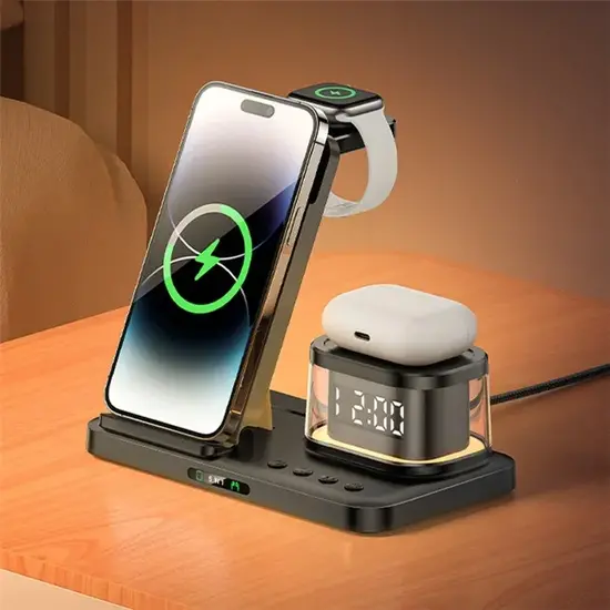 Yesido 5 in 1 Wireless Charging Stand For Samsung  Watch / Phone / HeadsetDS23