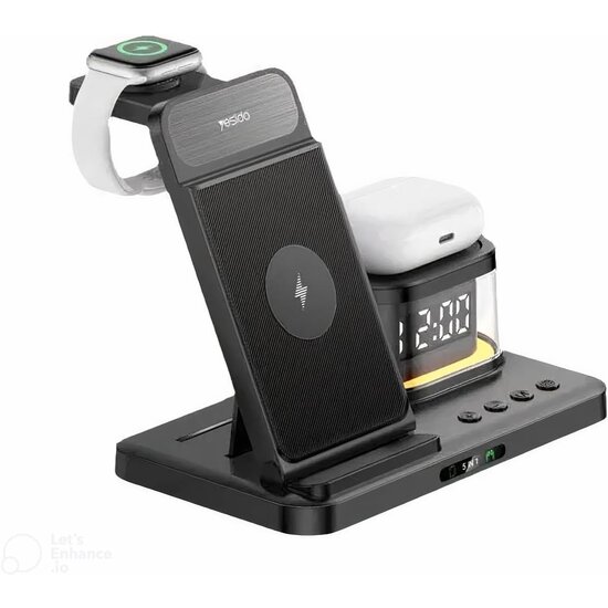 Yesido 5 in 1 Wireless Charging Stand For Samsung  Watch / Phone / HeadsetDS23