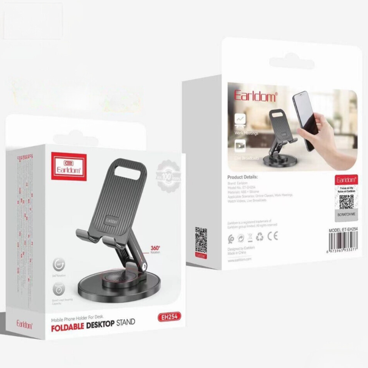 Earldom Foldable Phone Stand EH254, foto 3 van 3