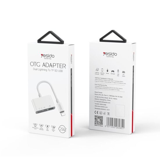 Yesido 4 In 1 OTG Adapter Lightning GS12