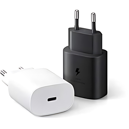 USB C Samsung 25W  2 in 1 Fast Charger + USB C to USB C Cable Combo  BULK