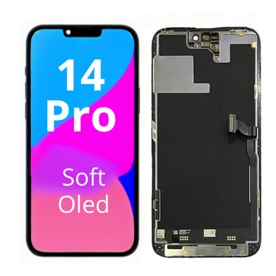 LCD For IPhone 14 Pro Soft Oled 120 HZ  White Box
