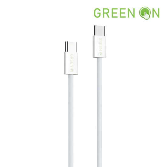 GREEN ON Braided Wire USB-C to USB-C Cable 60W 2M GR71