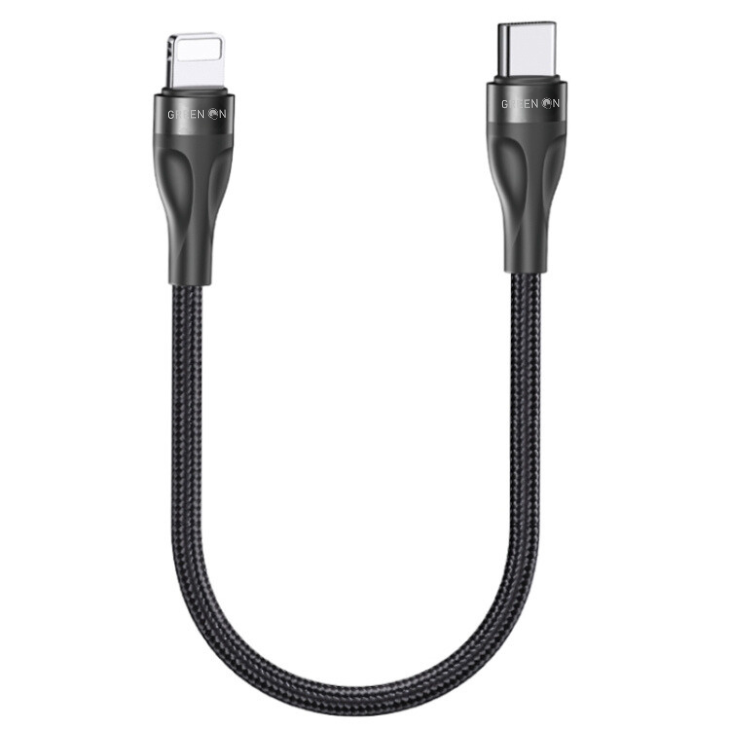 GREEN ON Type-C To Lightning Data Cable Fast Charge 2.4A 30cm GR70, foto 5 van 5