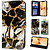 GREEN ON 3D Print Wallet Case Gold Black Marble Galaxy S25 Ultra