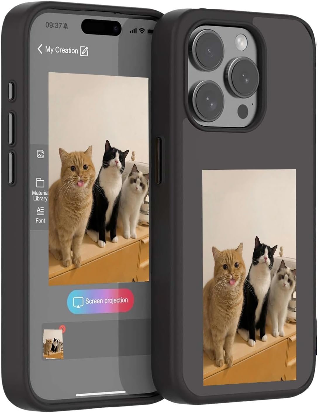 E-ink Photo Case For IPhone 15 Pro, foto 2 van 3