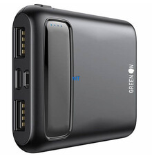 POWERBANK    GREEN ON 5000mAh GR66  Type C  / Dual USB Output LED Light  POWERBANK
