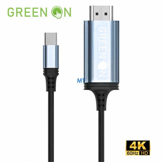 GREEN ON HDTV To USB-C Adapter 4K 2M GR75