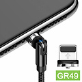 GREEN ON Rotation Magnetic Cable USB C  to Lightning 2,4A 1M GR49