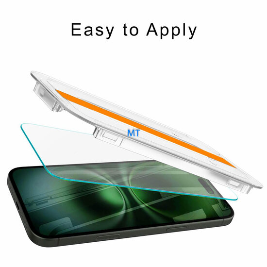 Glass 3D Premium with instalation Frame For IPhone 15 Plus