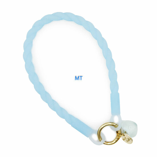 Waved silicone hanging ring with pendant