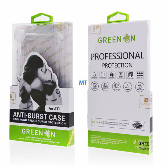 GREEN ON Gorilla Anti Burst Case For Galaxy A37 / A27 / A56 / A36