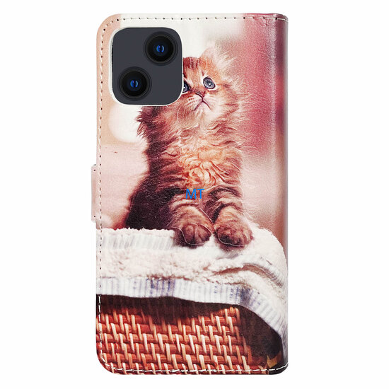 GREEN ON 3D Print Wallet Case Basket Cat Galaxy A36 / A56