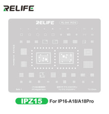 RELIFE RL-044 IPZ15 A16 / A18 / A18 Pro / CPU integrated steel stencil