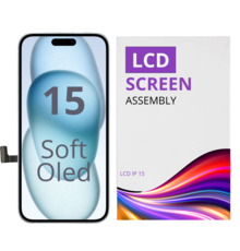 LCD Soft Oled For IPhone 15 White Box