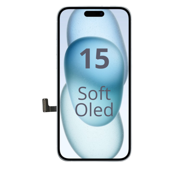 LCD Soft Oled For IPhone 15 White Box