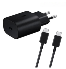 USB C Samsung 25W  2 in 1 Fast Charger + USB C to USB C Cable Combo  BULK