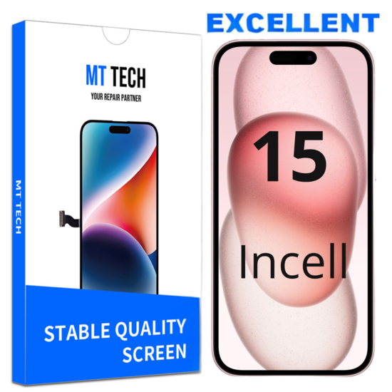 LCD MT Tech Excellent For IPhone 15 Incell (Replaceable IC)