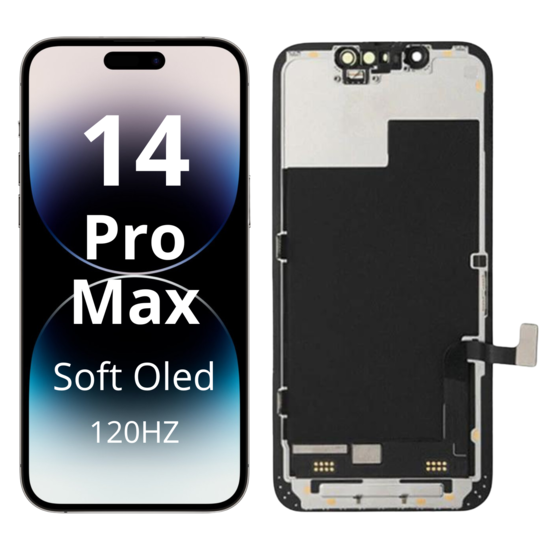 LCD Soft Oled For IPhone 14 Pro Max White Box 120HZ