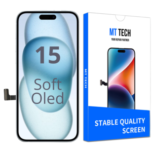 LCD MT Tech  Excellent For IPhone 15 Soft Oled