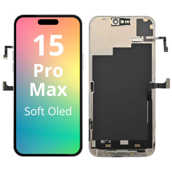 LCD For IPhone 15 Pro Max Soft Oled  120HZ White Box