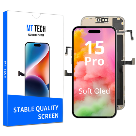 LCD For IPhone 15 Pro Soft Oled 120 HZ White Box (Replaceable IC)