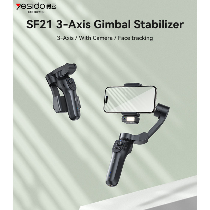 Yesido Gimbal Stabilizer Selfiestick Face Tracking SF21, foto 3 van 3