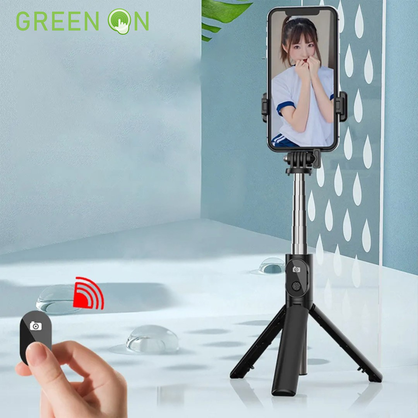 GREEN ON Mini Live Broadcast Selfie stick GR78