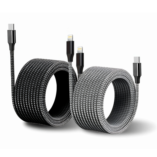 Braided Magnetic USB-C To Lightning CABLE 1M