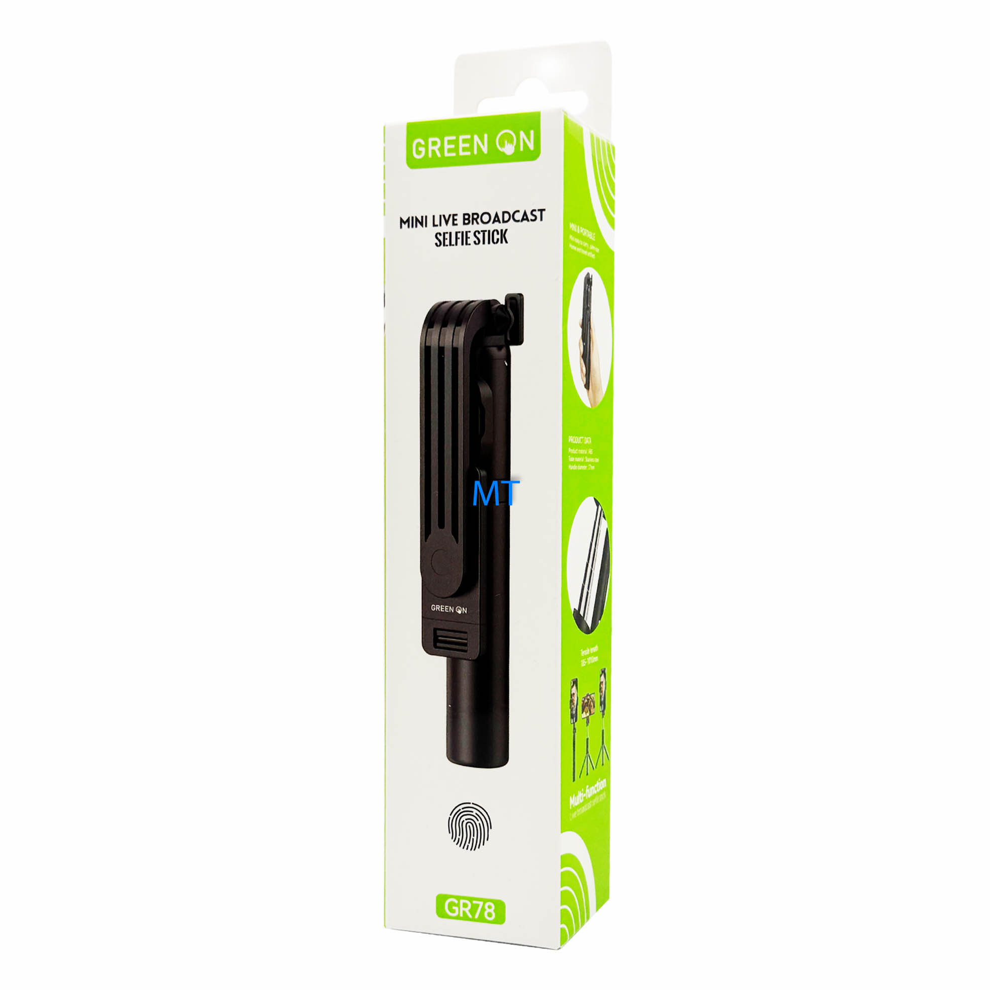 GREEN ON Mini Live Broadcast Selfie stick GR78, foto 4 van 4