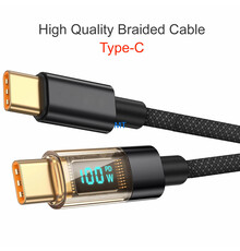 Braided Digital Voltage Cable USB-C To USB-C 1M