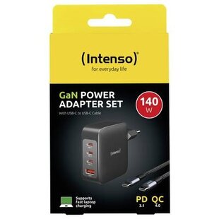 GaN Power Adapter Set 140 Watt PD 3.1 / QC 4.0 with USB C / USB C Cable